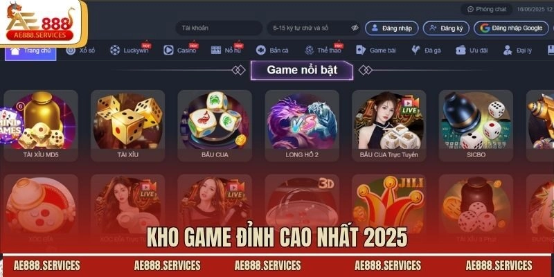 Kho game đỉnh cao nhất 2025